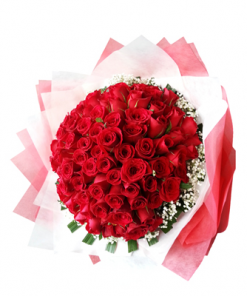 99 red rose bouquet