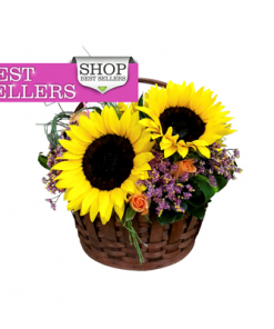 sunflower flora basket