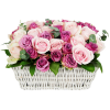 Fresh Flora Basket shop purple rose