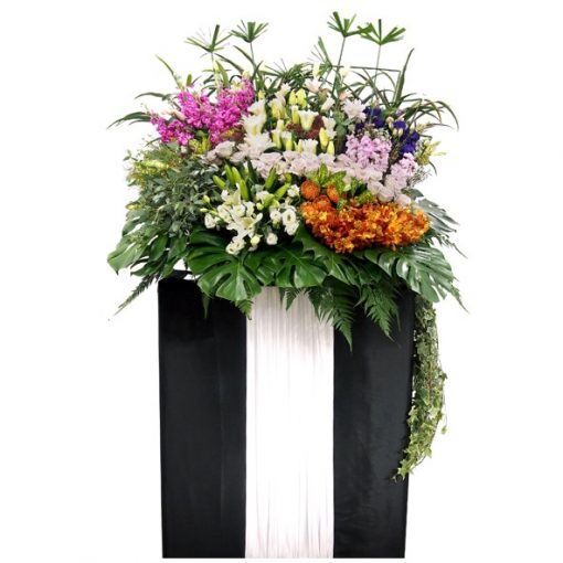 beautiful flower stand for funeral