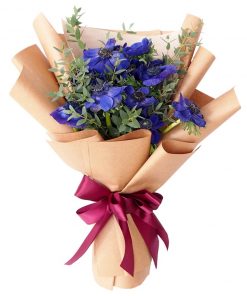 blue anemone bouquet (4)