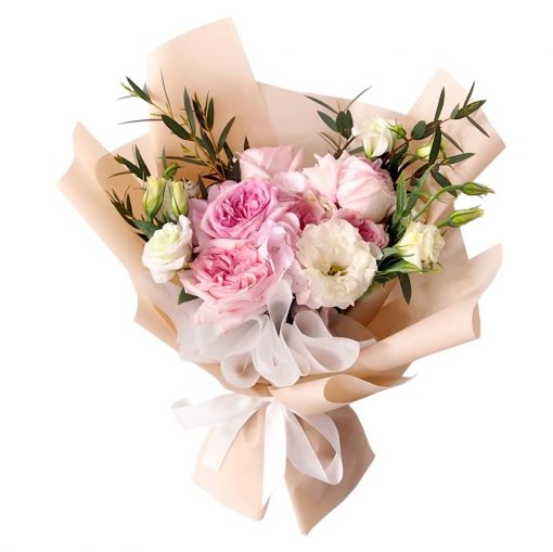 lychee pink rose bouquet (3)