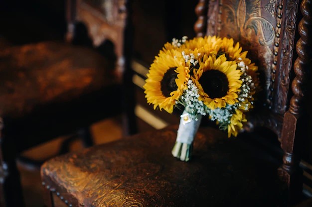 sunflower bridal bouquet