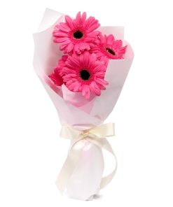 KH-85 gerbera pink bouquet