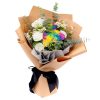 3 colored roses rainbow bouquet