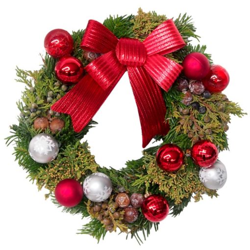 fresh noble fir xmas wreath