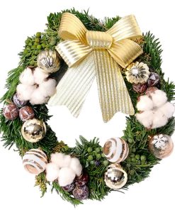 fresh noble fir christmas wreath