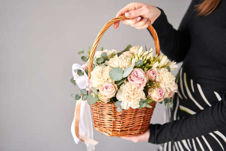hand delivered baby gift and flowers