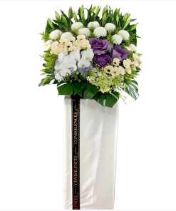 grand lux condolence flower stand
