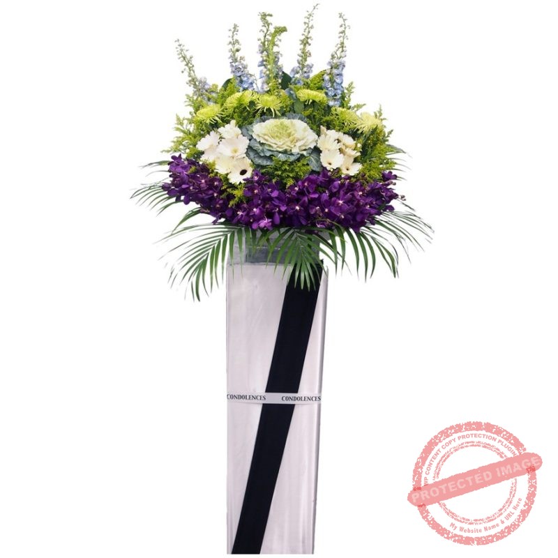 CD142 ETHEREAL FUNERAL FLOWER STAND Little Flower Hut 1 Florist Online