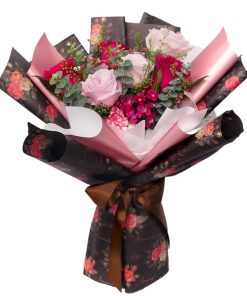 KH-111 pink red rose bouquet