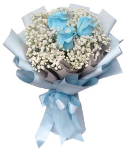 KH-111 Bouquet blue roses