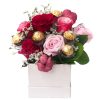 Box-42 Love, and Love Only rose ferro Rocher flower box