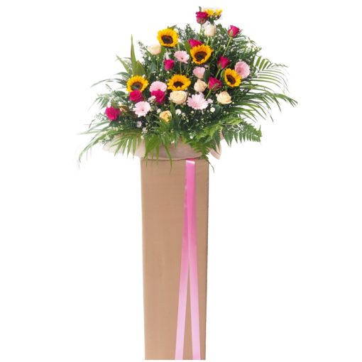 OP-160 Congratulatory Flower Stand - Hats Off