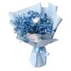 SB-06 True Love Single stalk blue rose bouquet