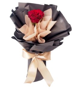 SB-15 Infinite Adoration Single stalk red rose bouquet