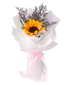 SB-14 Sacred Devotion Single stalk sunflower bouquet