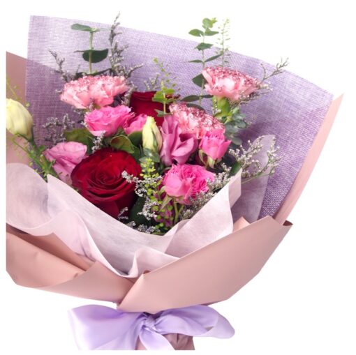 KH-144 Royal red rose bouquet