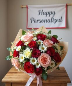 h -101 customised flower bouquet Little flower hut