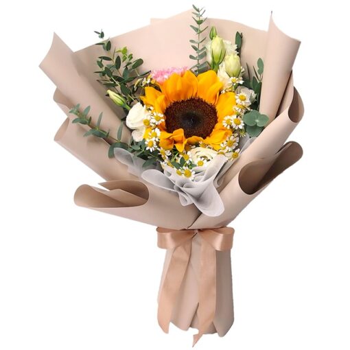 kh-157 Sunflower Bouquet Amber