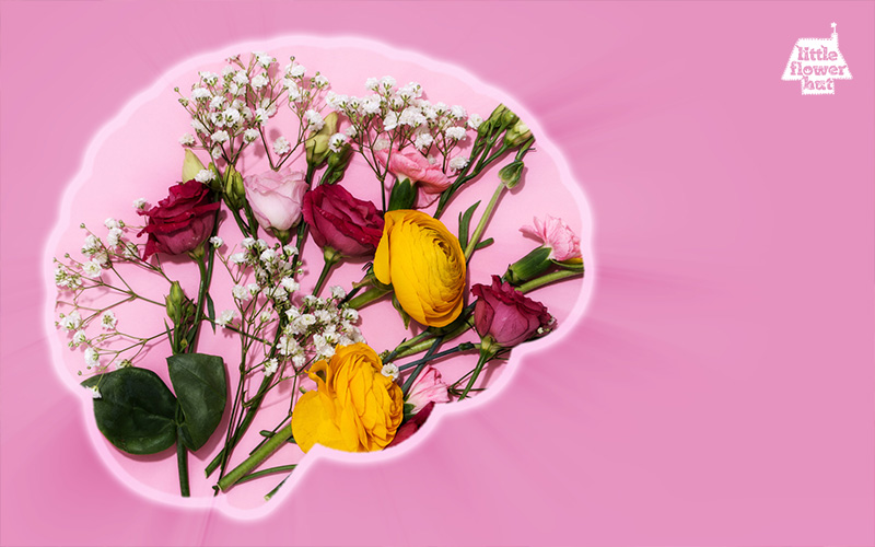 Pink and yellow roses on a pink background