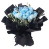 KH-168 Warmhearted Blue Rose Bouquet