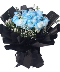 KH-168 Warmhearted Blue Rose Bouquet