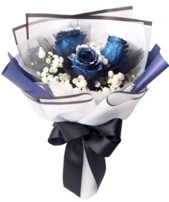 KH-166 Sentimental Blue Rose Bouquet